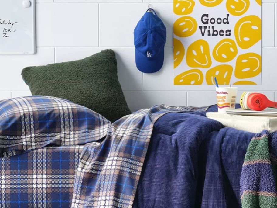 A college dorm room