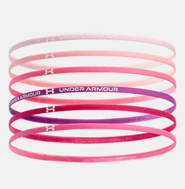 UA Mini Elastic Girls' 6-Pack Headbands