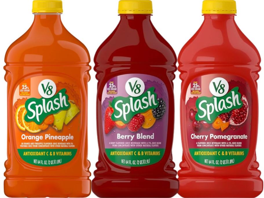 3 V8 Splash Bottles