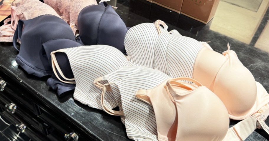 Victoria's Secret Bras on display in store