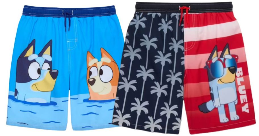 Walmart Boys Swim Shorts Bluey