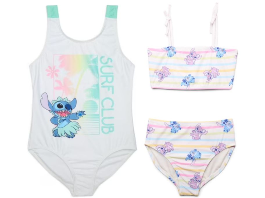 Walmart Girls Stitch Swimsuits