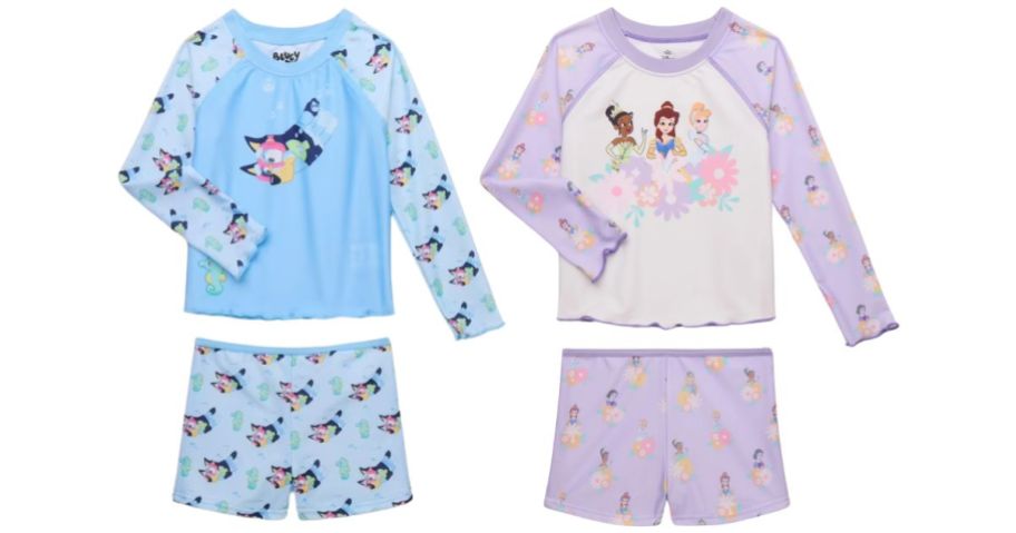 Walmart Girls Swim Set Bluey and Princess