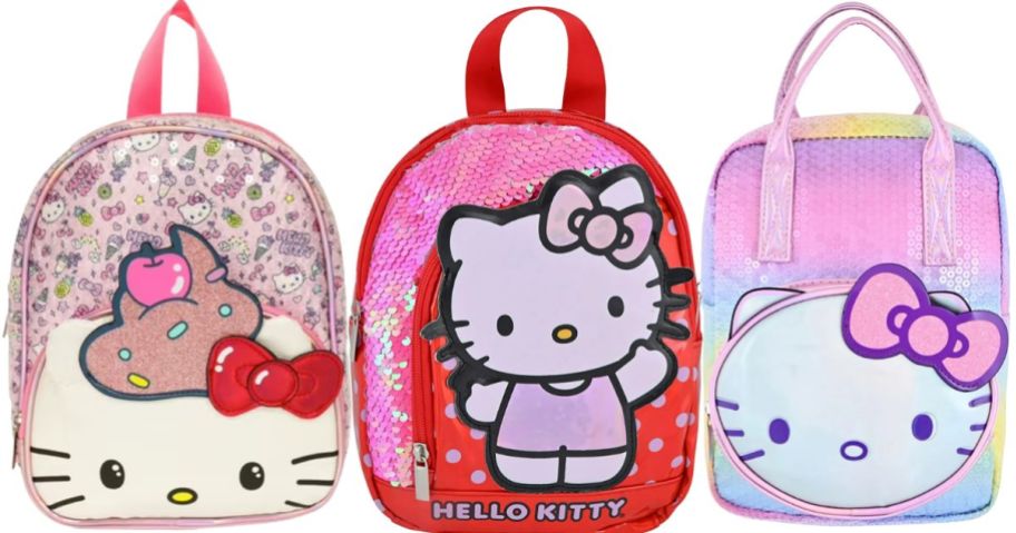 3 Hello Kitty Backpacks