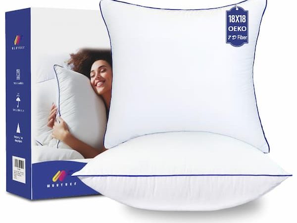 Machine Washable Throw Pillow 18×18 Inserts (Set of 2) only $12.94!