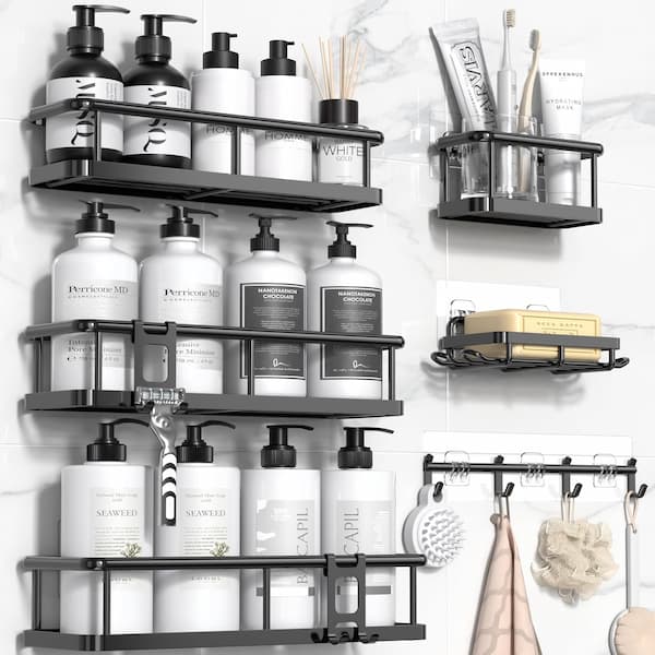 YASONIC Shower Caddy, 100% Rustproof Shower Shelves