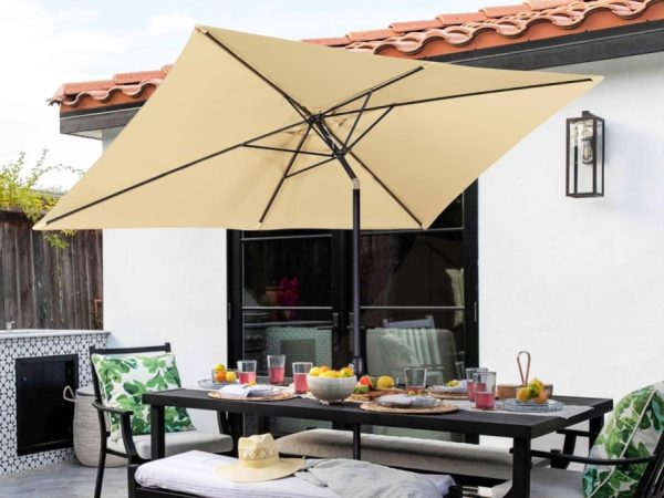 Large Rectangular Tilt Patio Umbrella Just $47.69 Shipped on Amazon (UV & Water-Resistant)