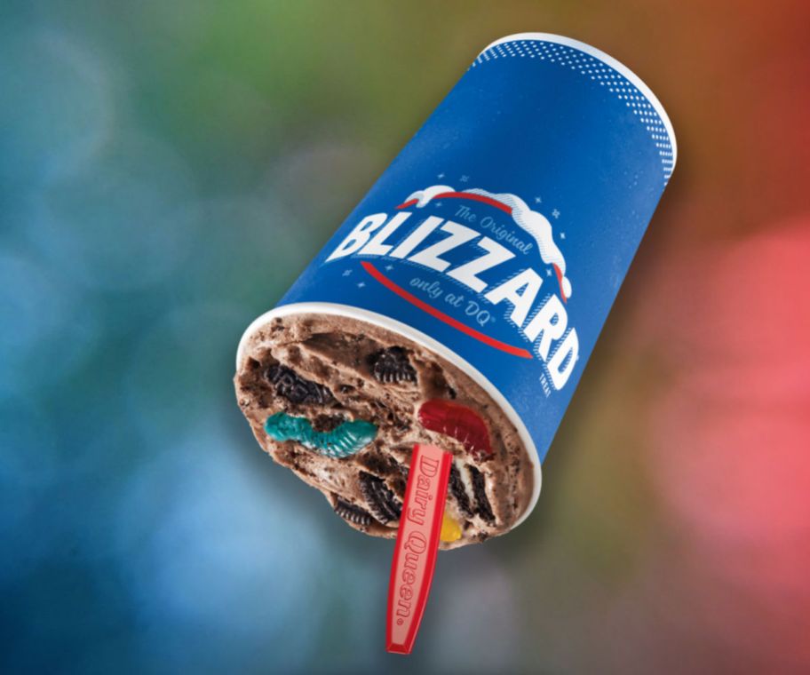 upside down Blizzard on a colorful background