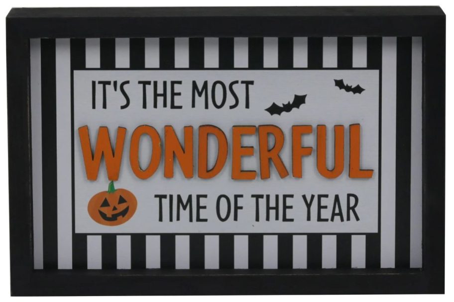 Ashland Wonderful Time Block Tabletop Sign
