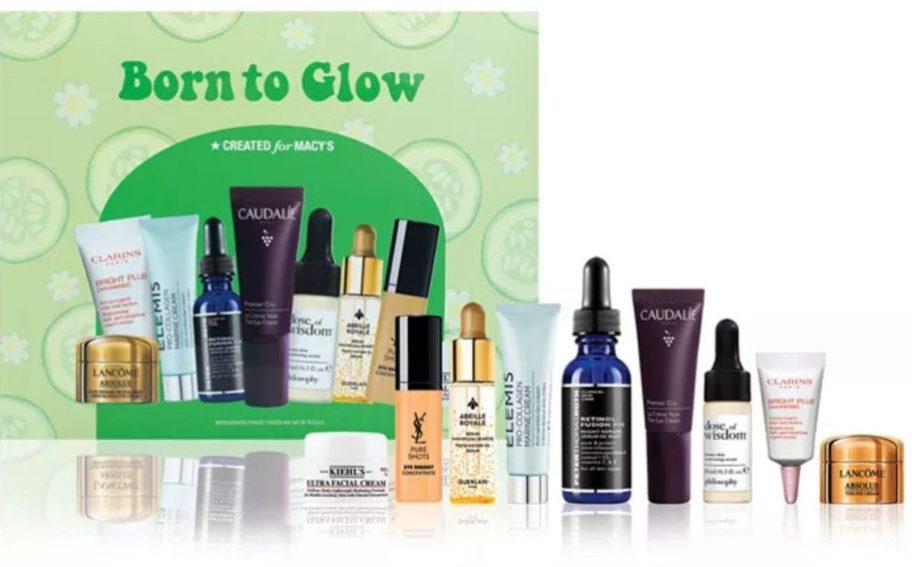 Created For Macy's 9-Piece Born To Glow Skincare Set stock image