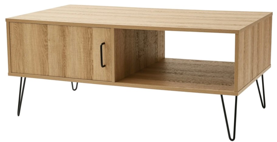 brown wood coffee table 
