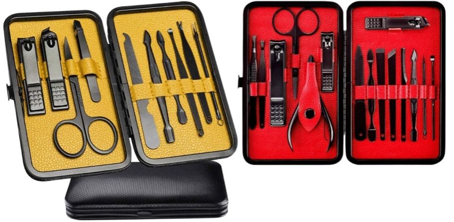 two nail clipper sets stock image