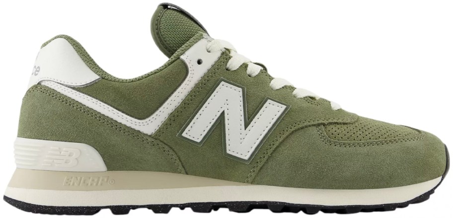 green and white new balance shoe