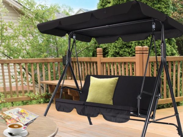 Porch Swing with Canopy Only $85.99 Shipped on Wayfair.com (Reg. $190)