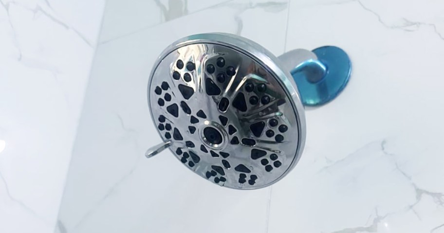 showerhead in bathtub