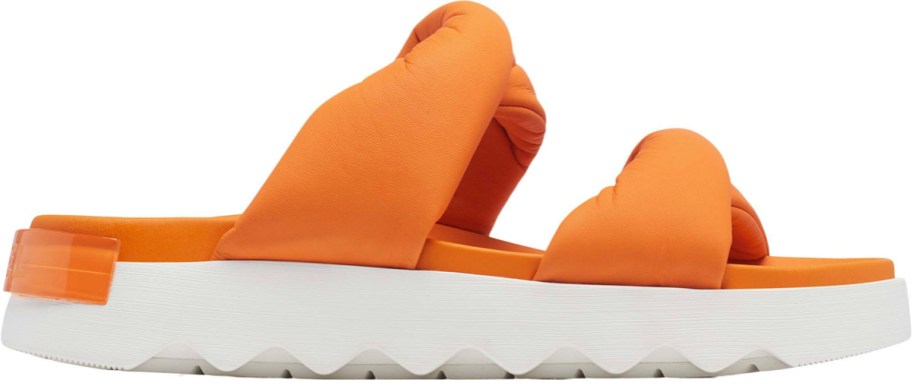 white and orange sorel slide 