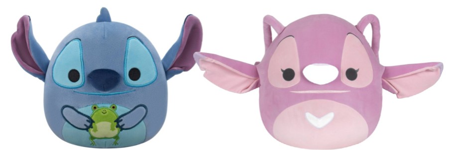  squishmallows disney stitch in pink amd blue versions