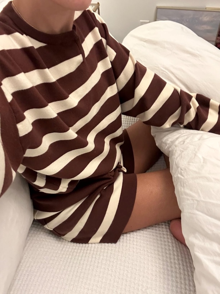 striped lounge set 