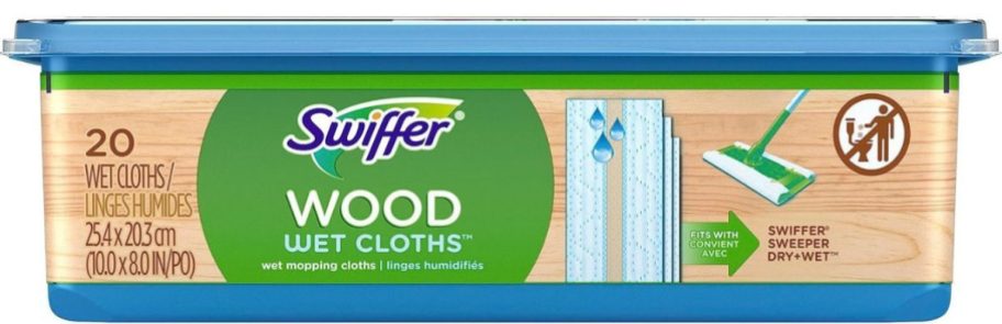 Swiffer Sweeper Wet Wood Mopping Cloths 20-Count box