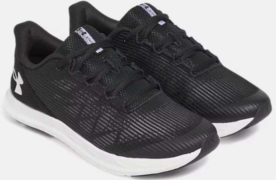 black and white under armour shoes 