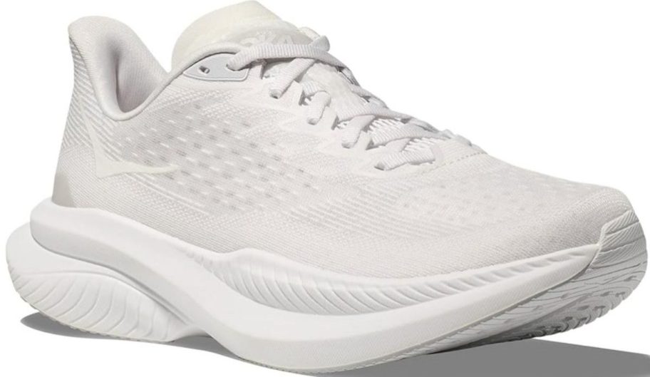  a white hoka shoes