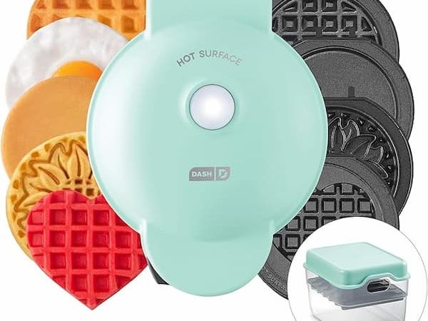 *HOT* Dash MultiMaker 6-Plate Mini Waffle Maker System with Storage Case just $22.99 shipped! {Prime Exclusive}