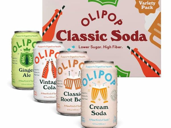 OLIPOP Sparkling Prebiotic Soda (12 pack) as low as $17.09 shipped! {Prime Day Deal}