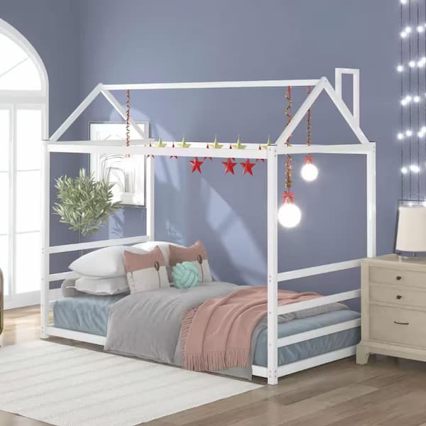 Polibi Twin Size Platform Bed deal