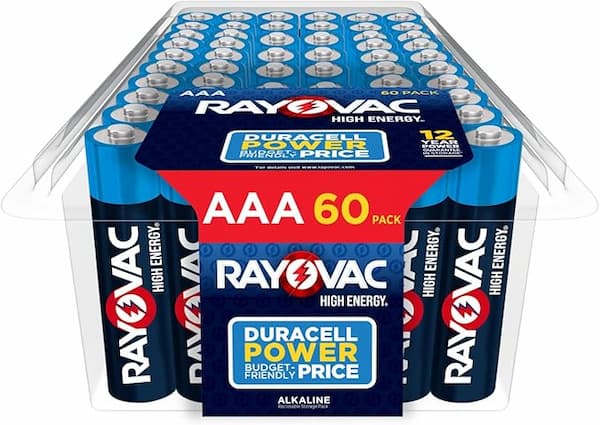 Rayovac Batteries Stock Up Deals: AAA Batteries 60-Count for only $11.43 shipped!
