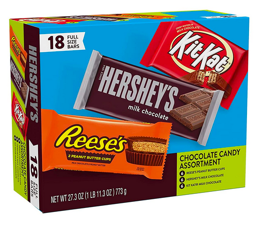 *HOT* Hershey’s, Kit Kat & Reese’s Full Sized Candy Bars Variety Pack (18 count) only $13.29 shipped!
