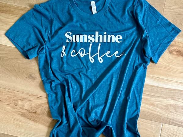 Sunshine & Coffee Graphic Tee as low as $10.19 shipped on Etsy, plus more!