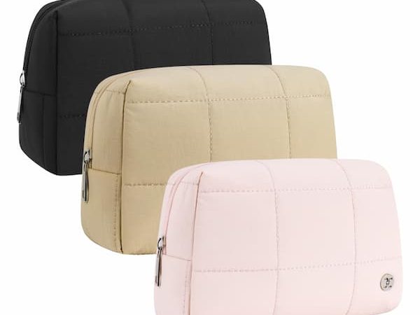 Quilted Makeup Bags for $4.99 with free Prime shipping!