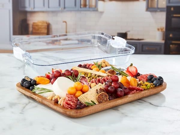 Farberware Build-A-Board Acacia Charcuterie Board with Lid only $21.46!