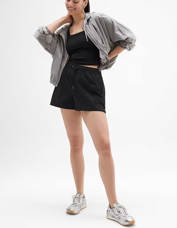Midday Mid Rise Poplin Shorts deal