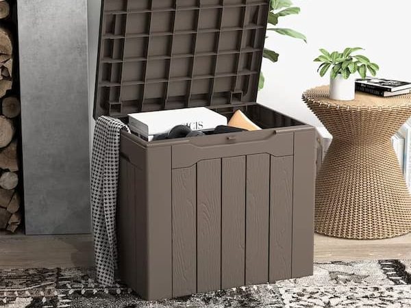 Outdoor 32-Gallon Storage Deck Box only $29.99!