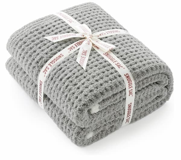 Snuggle Sac Ultra Soft Waffle Throw Blanket deal