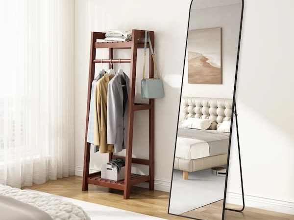 *HOT* Full Length Arched Standing Floor Mirror only $25.99!