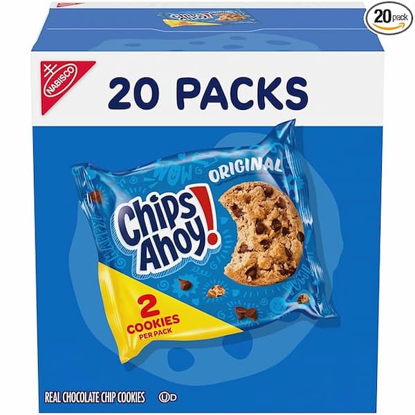 CHIPS AHOY! Original Chocolate Chip Cookies, 20 Snack Packs