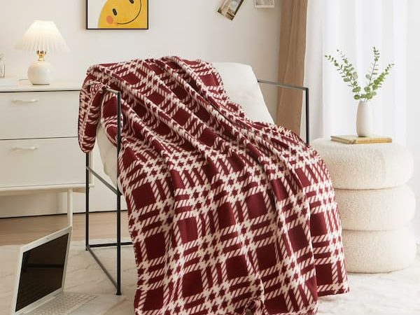 Mainstays Fleece Throw Blankets only $4.22!