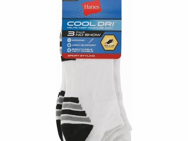 Hanes Cool DRI Men’s No Show Socks with Ventilation, 3-Pairs only $2.49, plus more!
