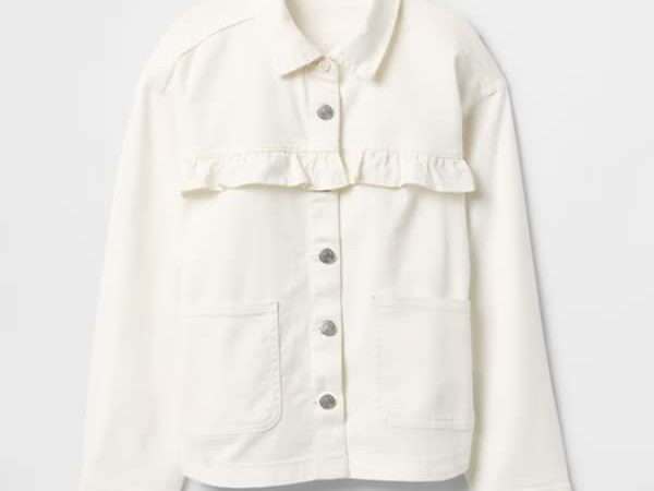 *HOT* Gap Factory Kids Ruffle Denim Shirt Jacket just $9.99 shipped, plus more!
