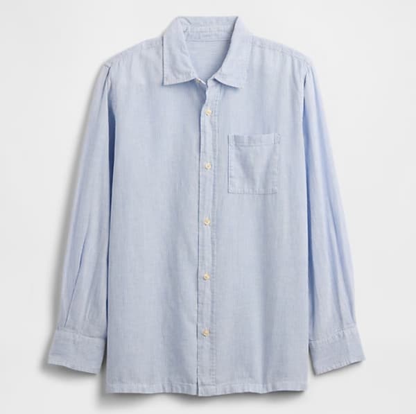 Kids Linen-Blend Shirt