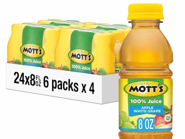 *HOT* Mott’s 100% Apple White Grape Juice, 8 fl oz Bottles, 24 Count only $6.66 shipped!