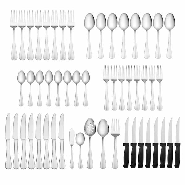 Pfaltzgraff Everyday Simplicity 53-Piece Stainless Steel Flatware Set