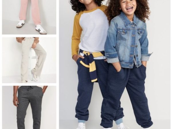 Old Navy: Kid’s Fleece Joggers just $10, Women’s Fleece Joggers/Pants just $16!