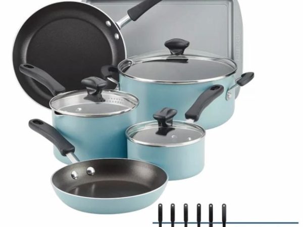 *HOT* Farberware Cookstart 15-Piece DiamondMax Nonstick Cookware Set only $48.74 shipped!